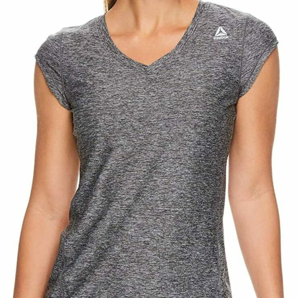 Reebok Womens Cap Sleeve Gym Workout T-Shirt